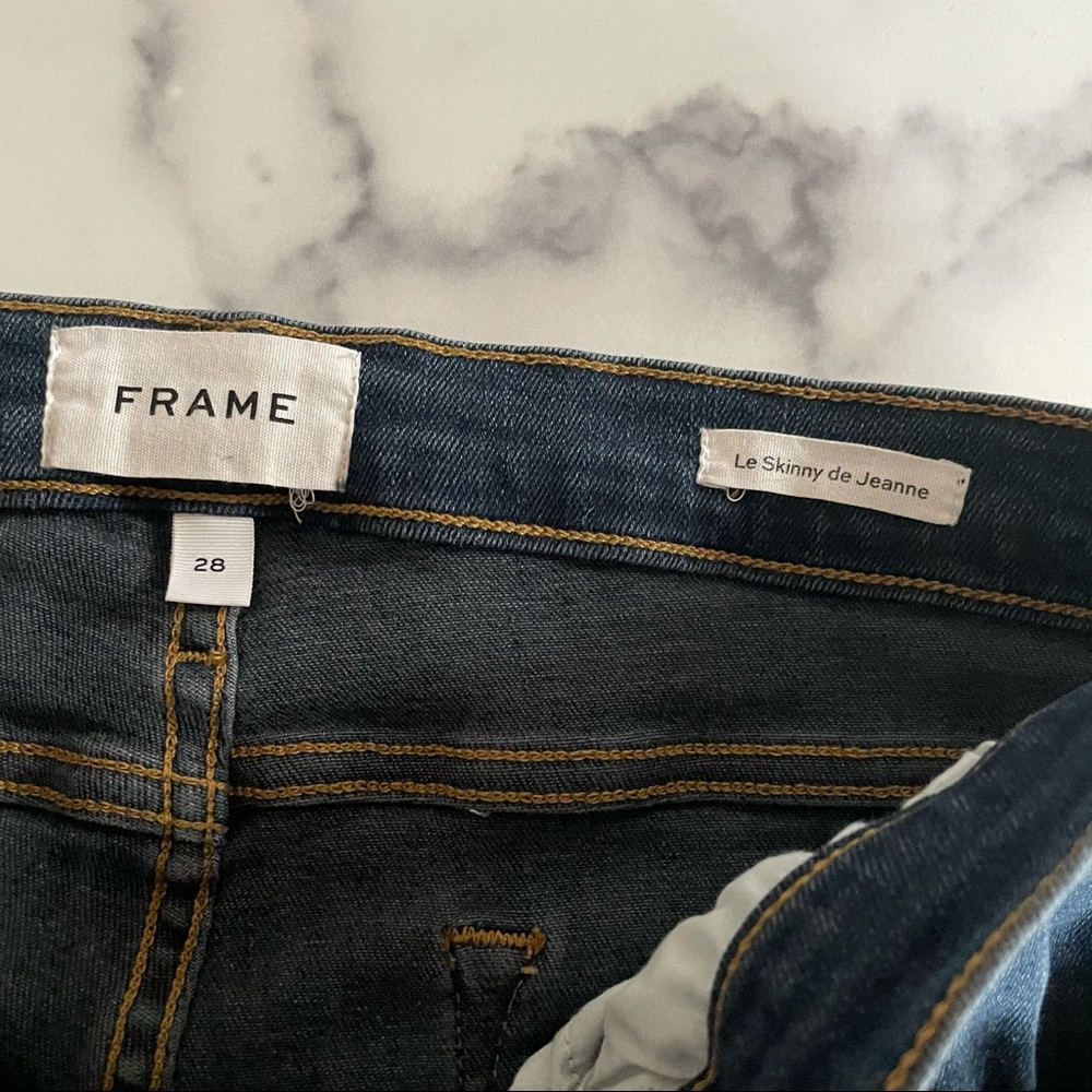 FRAME Le Skinny De Jeanne Fayette Jeans Sz 28 - Picture 8 of 8